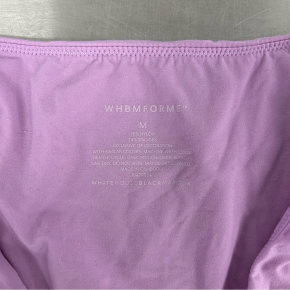 WHBM Forme V-Neck Top 3/4 Sleeve Soft Smooth Size M Medium - Picture 6 of 8